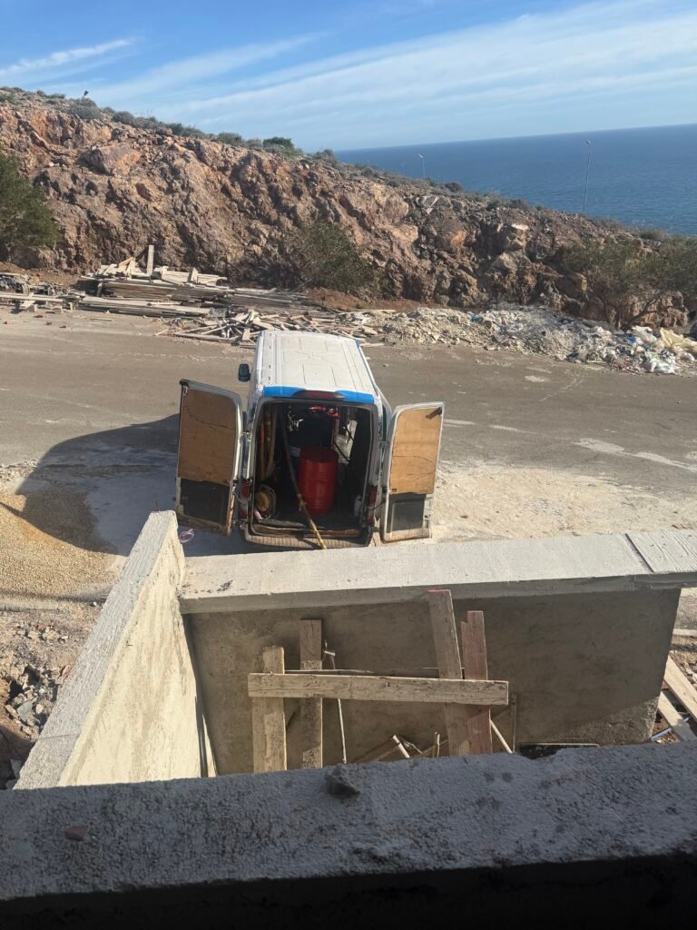 Isolation El Hoceima, mousse polyuréthane projetée